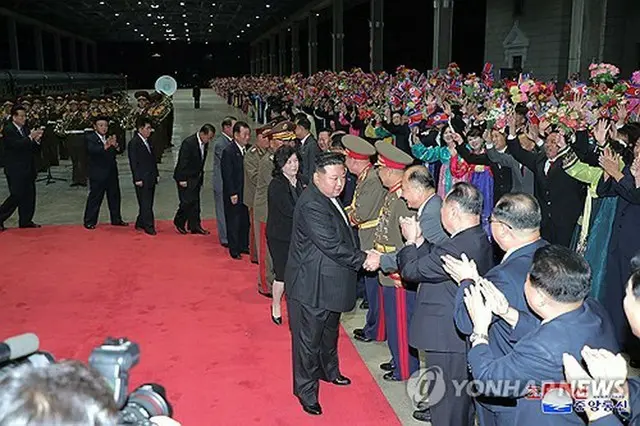 朝鮮中央通信は２０日、金正恩国務委員長が１９日夜に平壌に到着したと報じた＝（朝鮮中央通信＝聯合ニュース）≪転載・転用禁止≫