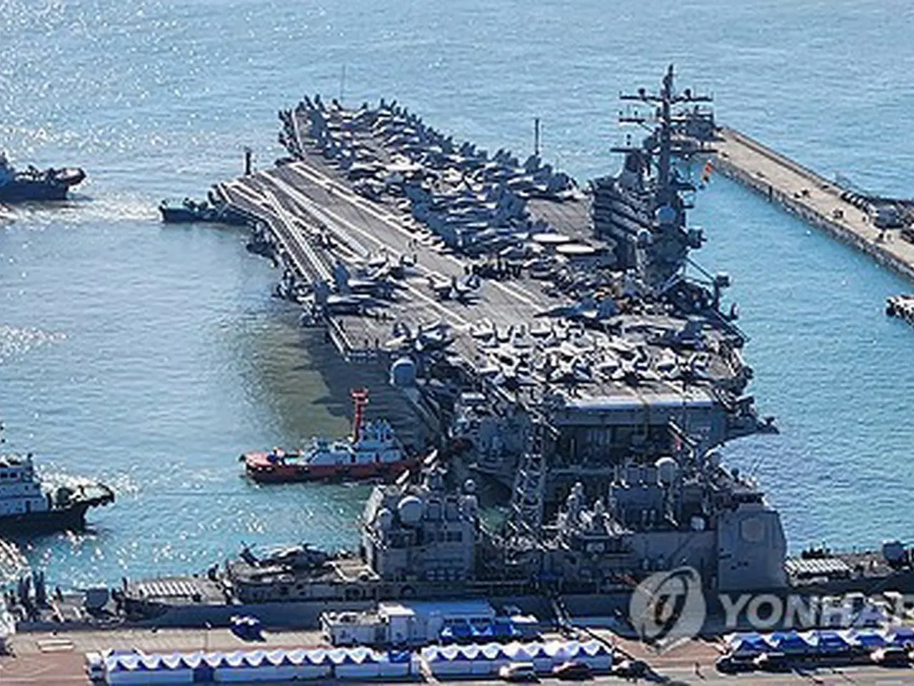 米原子力空母ロナルド・レーガンが韓国・釜山に入港 抑止力強化へ | wowKorea（ワウコリア）