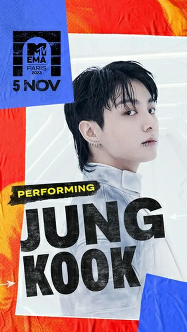 ＪＵＮＧ　ＫＯＯＫが「ＭＴＶ　ＥＭＡ」でパフォーマンスを披露する（主催側提供）＝（聯合ニュース）≪転載・転用禁止≫