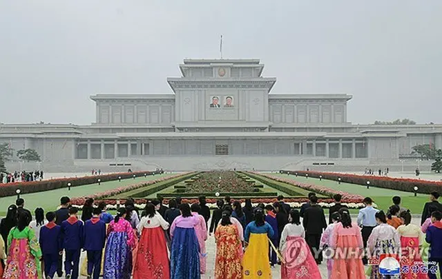 北朝鮮の朝鮮中央通信が今年１０月に報じた朝鮮労働党創建記念日の様子＝（朝鮮中央通信＝聯合ニュース）≪転載・転用禁止≫