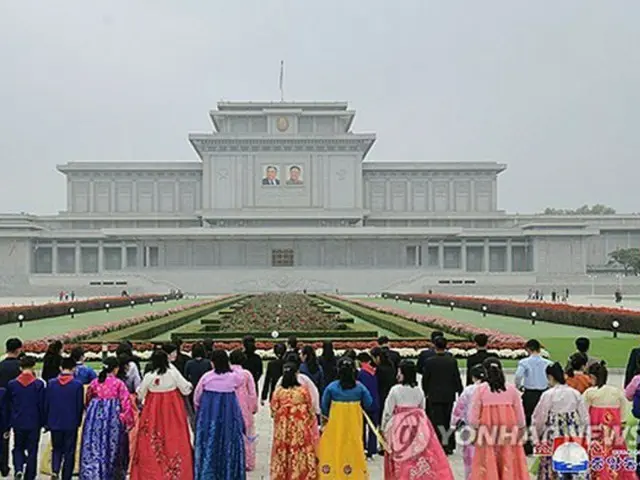 北朝鮮の朝鮮中央通信が今年１０月に報じた朝鮮労働党創建記念日の様子＝（朝鮮中央通信＝聯合ニュース）≪転載・転用禁止≫