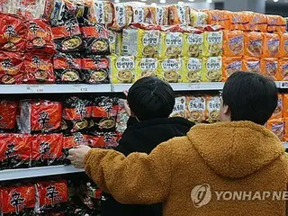 即席麺の輸出額　昨年は９．５億ドルで過去最高＝韓国