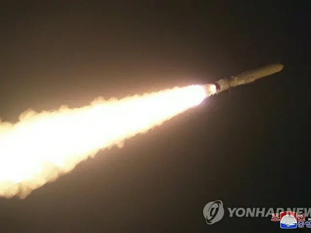 朝鮮中央通信は２５日、ミサイル総局が２４日に新型戦略巡航ミサイルの初の発射実験を実施したと報じた＝（朝鮮中央通信＝聯合ニュース）≪転載・転用禁止≫