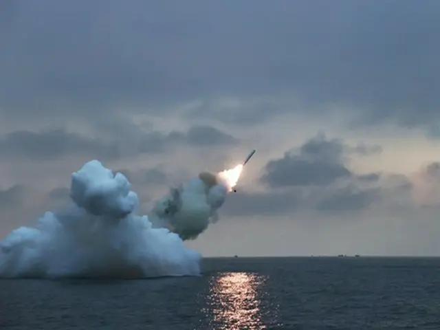 北朝鮮の潜水艦発射巡航ミサイル「プルファサル３―３１」（党機関紙「労働新聞」のウェブサイトより）＝（聯合ニュース）≪転載・転用禁止≫