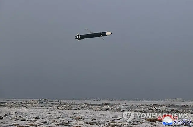 北朝鮮の朝鮮中央通信は３１日、朝鮮人民軍が３０日に黄海上で戦略巡航ミサイル「ファサル（矢）２」の発射訓練を実施したと報じた＝（朝鮮中央通信＝聯合ニュース）≪転載・転用禁止≫