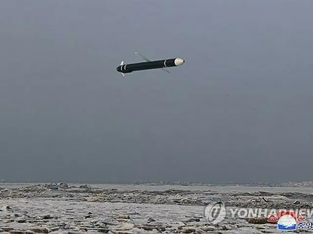 北朝鮮の朝鮮中央通信は１月３１日、朝鮮人民軍が３０日に黄海上で戦略巡航ミサイル「ファサル（矢）２」の発射訓練を実施したと報じた＝（朝鮮中央通信＝聯合ニュース）≪転載・転用禁止≫