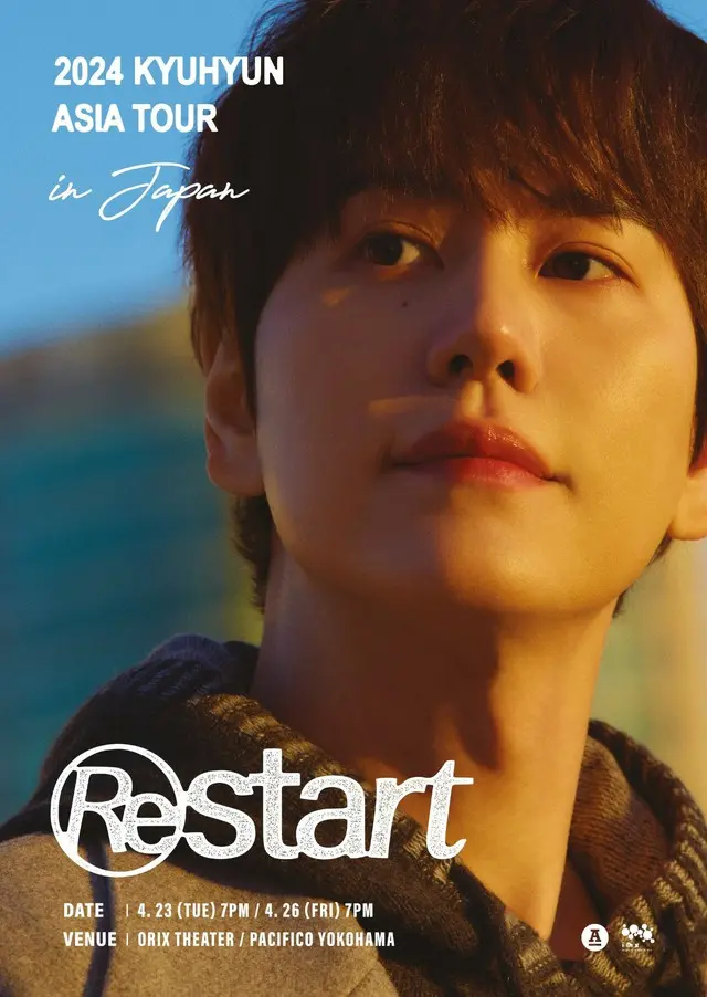 キュヒョン（SUPER JUNIOR）、初ソロアジアツアー日本公演「2024 KYUHYUN ASIA TOUR ‘Restart’ in Japan」開催決定！