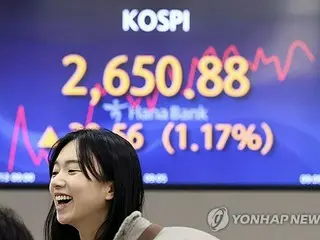 韓国総合株価指数が３日続伸　１．１２％