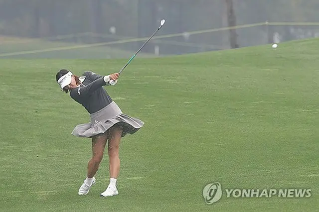 昨年１０月に韓国で開催されたＢＭＷ女子選手権に出場した高真栄（資料写真）＝（聯合ニュース）