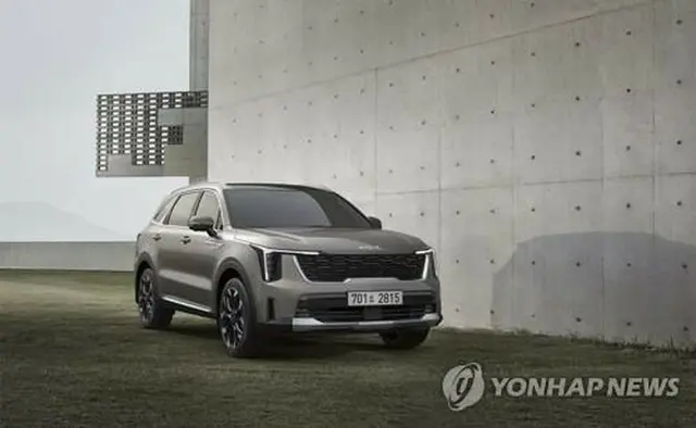 起亜自動車のＳＵＶ「ソレント」（同社提供）＝（聯合ニュース）≪転載・転用禁止≫