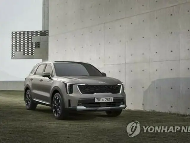 起亜自動車のＳＵＶ「ソレント」（同社提供）＝（聯合ニュース）≪転載・転用禁止≫