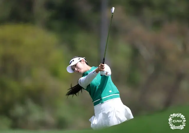 最終ラウンド2番ホールでのパク・ヘジュン（写真提供：KLPGA）