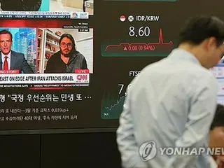 韓国総合株価指数　続落で始まる