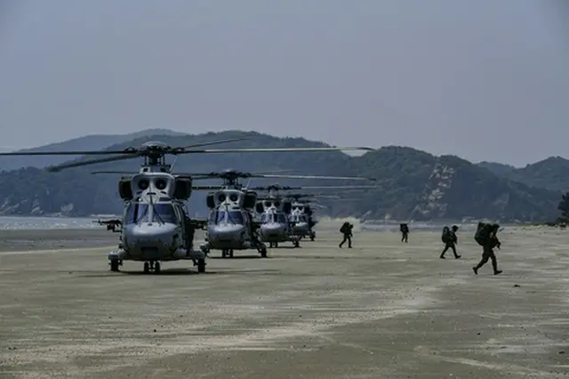 合同島しょ防衛訓練が実施された（国防部提供）＝（聯合ニュース）≪転載・転用禁止≫