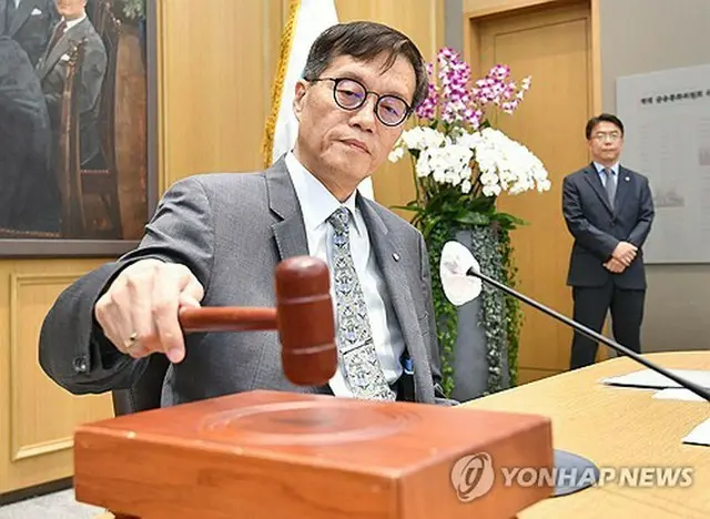 金融通貨委を主宰する李昌鏞（イ・チャンヨン）韓銀総裁（資料写真）＝（聯合ニュース）