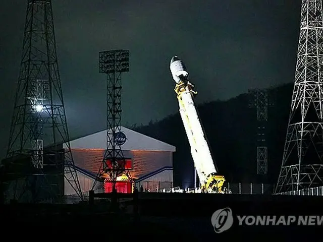 北朝鮮は昨年１１月、軍事偵察衛星１号機を打ち上げた（資料写真、北朝鮮・朝鮮中央テレビの映像より）＝（聯合ニュース）≪転載・転用禁止≫