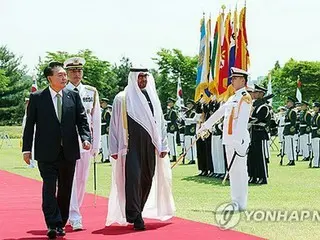 韓国・ＵＡＥ首脳が共同宣言　経済連携協定締結を評価＝北には核廃棄促す