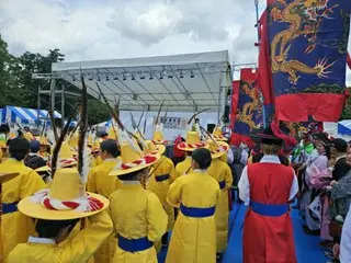 東京の上野公園に朝鮮通信使　再現パレード実施