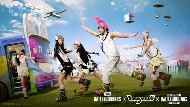 「ＰＵＢＧ」とＮｅｗＪｅａｎｓのコラボコンテンツのイメージ（クラフトン提供）＝（聯合ニュース）≪転載・転用禁止≫