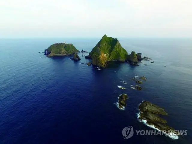 独島（韓国海洋科学技術院独島専門研究センター提供）＝（聯合ニュース）≪転載・転用禁止≫