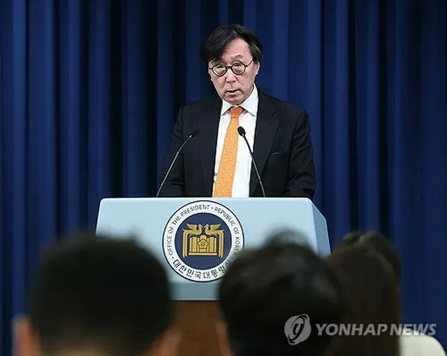 韓国大統領室の張虎鎮・国家安保室長＝（聯合ニュース）