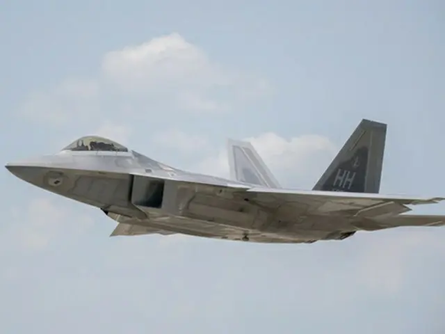 Ｆ２２（空軍提供）＝（聯合ニュース）≪転載・転用禁止≫