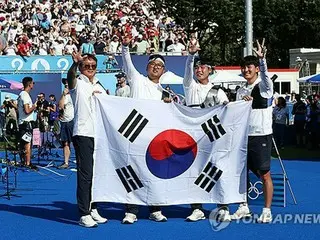 パリ五輪　アーチェリー男子団体で韓国が３連覇