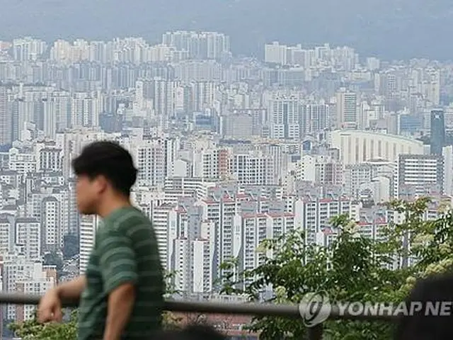 ソウル市内のマンション群＝（聯合ニュース）