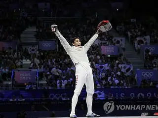 パリ五輪６日目　韓国がフェンシング男子サーブル団体で３連覇