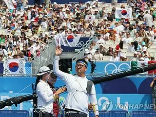 アーチェリー混合団体で韓国が２連覇　パリ五輪