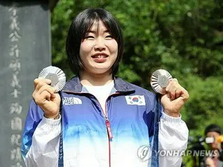 パリ五輪柔道で銀・銅の許海実　独立運動家の先祖にメダルささげる