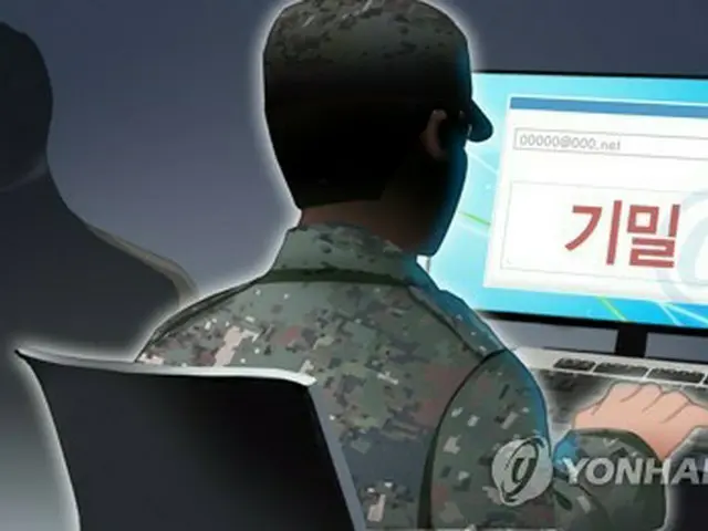 韓国国軍防諜司令部は軍情報要員の個人情報など軍事機密を流出させた疑いで軍属を送検した（イラスト）＝（聯合ニュース）