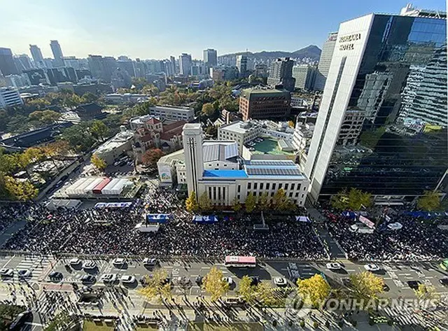 １５日に大規模な集会が予定されており、渋滞が予想される（資料写真）＝（聯合ニュース）