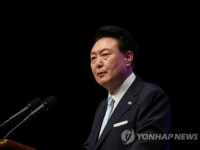 尹大統領「分断続く限り解放は未完成」　南北統一戦略提示＝「光復節」演説で