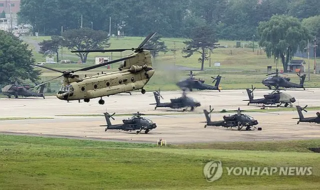 ソウル南方、平沢の米軍基地キャンプ・ハンフリー（資料写真）＝（聯合ニュース）