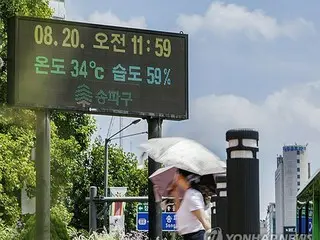 熱中症患者が２９００人に迫る　過去２番目の多さ＝韓国