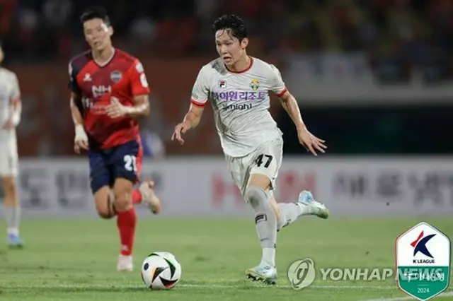 韓国代表に初選出されたＦＷ梁民革＝（韓国プロサッカー連盟提供）＝（聯合ニュース）≪転載・転用禁止≫