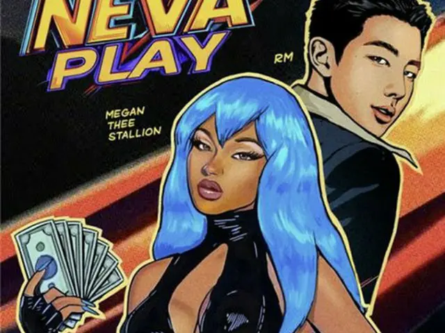 ミーガン・ザ・スタリオンが６日に発売する新曲「Ｎｅｖａ　Ｐｌａｙ」に、ＢＴＳのＲＭがフィーチャリング参加した（ミーガン・ザ・スタリオンのインスタグラムより）＝（聯合ニュース）≪転載・転用禁止≫