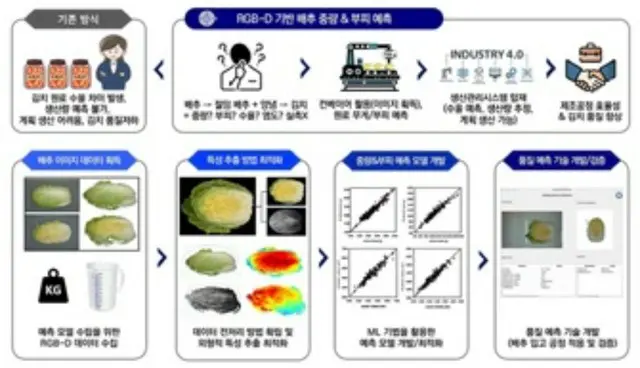 AIでハクサイの重さと体積を予測する技術を開発＝韓国世界キムチ研究所