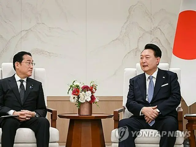 尹大統領「韓日関係発展は選択ではなく責務」　岸田首相と夕食会