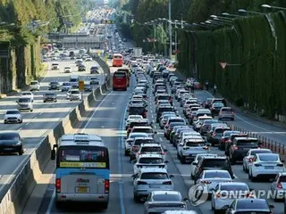 秋夕控え高速道路で渋滞続く　ソウル→釜山６時間４０分