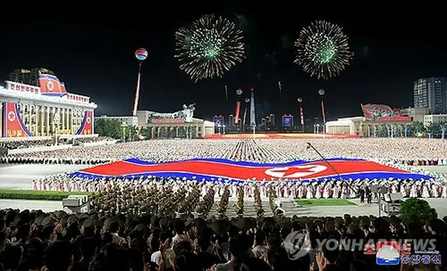 北朝鮮の朝鮮中央通信は９日、７６回目の建国記念日（９月９日）を祝う行事が８日夜に平壌の金日成広場で開催されたと報じた＝（朝鮮中央通信＝聯合ニュース）≪転載・転用禁止≫