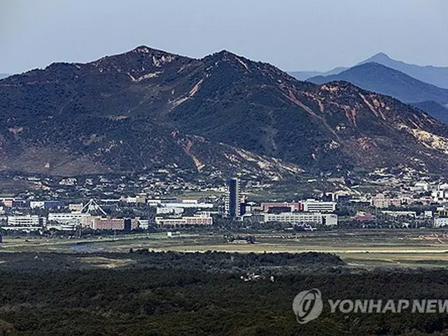 韓国側から見た開城工業団地＝（聯合ニュース）