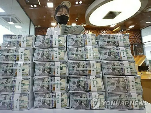 韓国の外貨準備高　３カ月連続増加で約４２００億ドルに