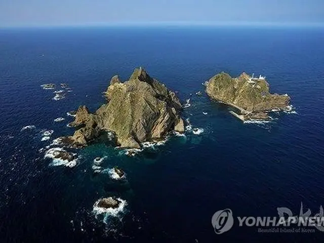 独島（韓国外交部提供）＝（聯合ニュース）≪転載・転用禁止≫