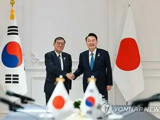 韓日首脳　協力継続・北朝鮮対応で連携確認