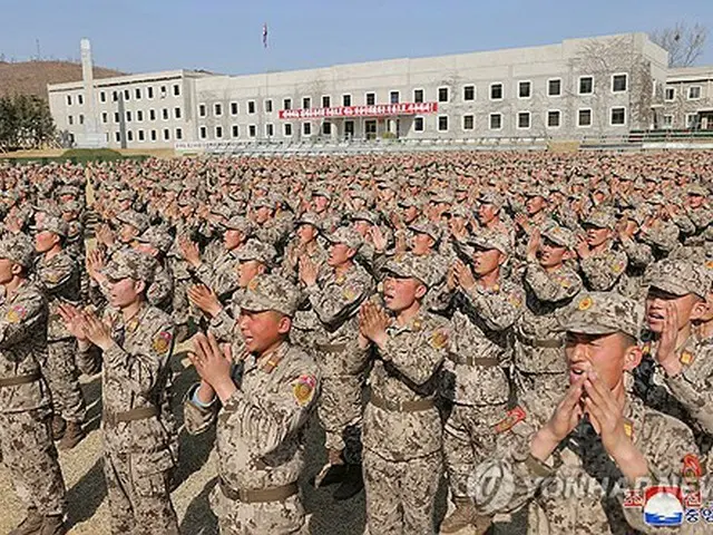 北朝鮮軍の兵士（資料写真）＝（朝鮮中央通信＝聯合ニュース）≪転載・転用禁止≫