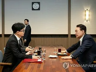 韓国与党代表　尹大統領に妻の対外活動中止を要求＝「果敢な変化を」