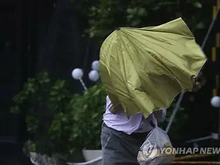 韓国政府　台風２１号の接近に備え対策会議＝南部で大雨予想