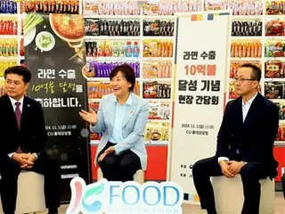 世界で人気の韓国即席麺　輸出額が初の年間１０億ドル突破